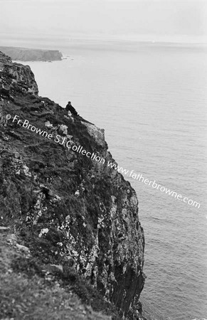 GLEN HEAD  FR SHIEL ON EDGE OF CLIFF